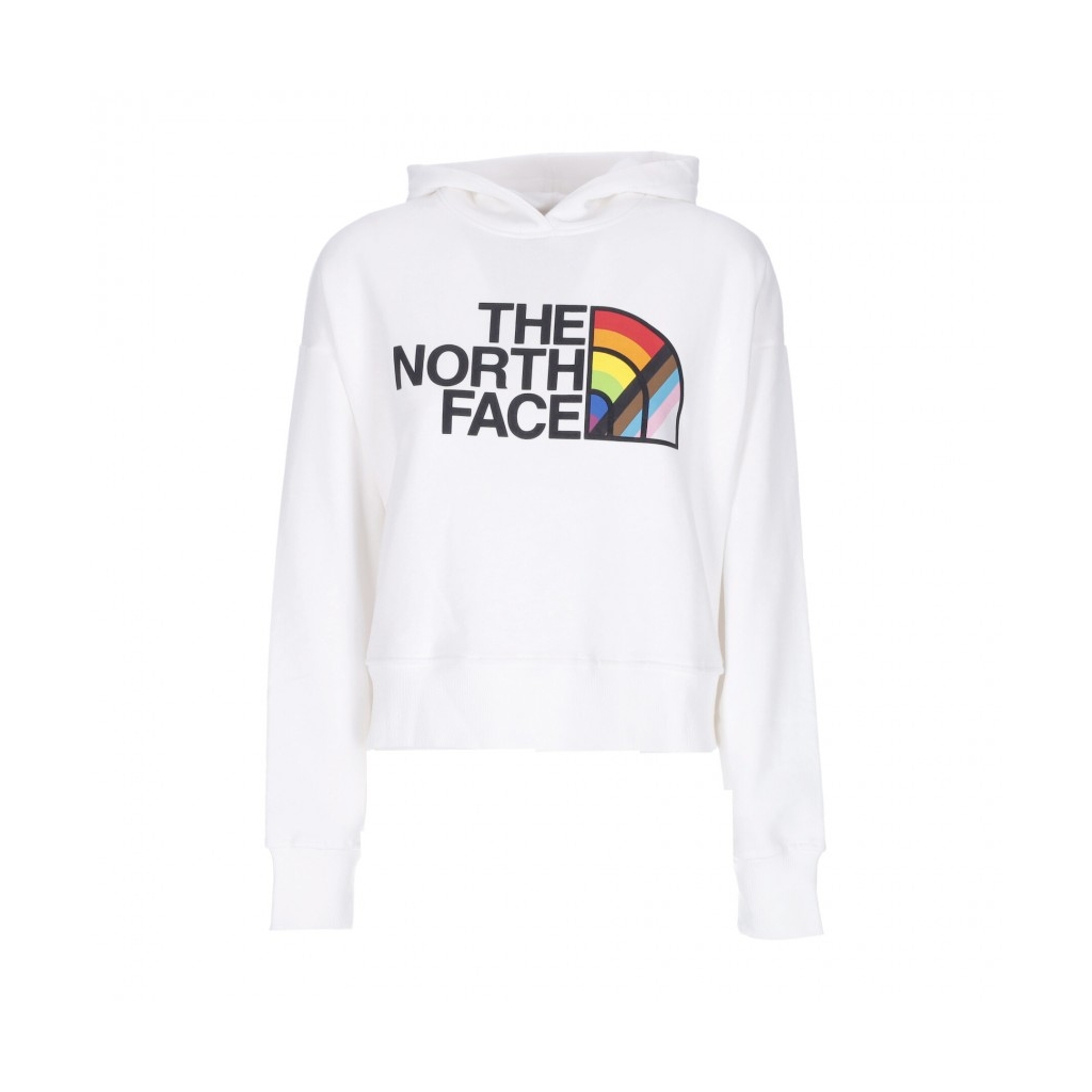 felpa cappuccio donna pride pullover hoodie WHITE