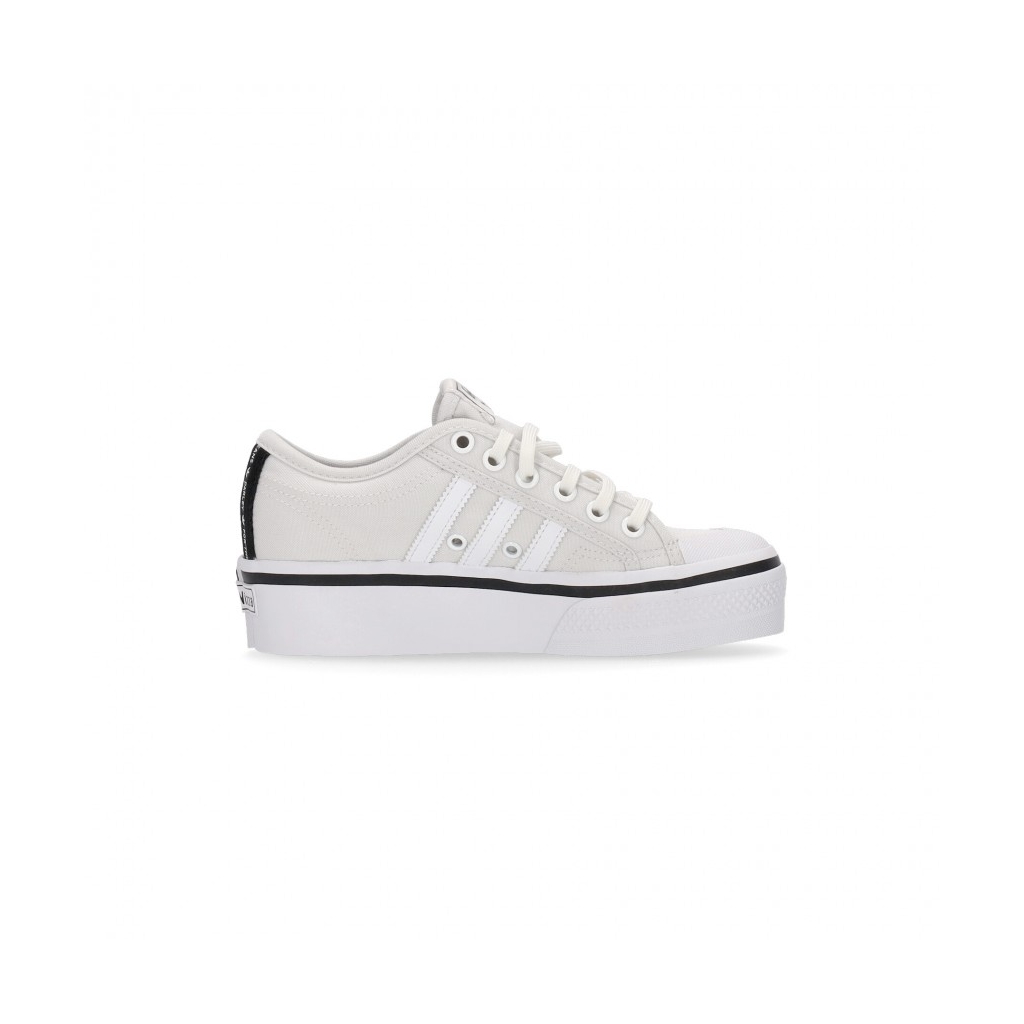 scarpa bassa donna nizza platform w x parley CLOUD WHITE/CLOUD WHITE/CORE BLACK