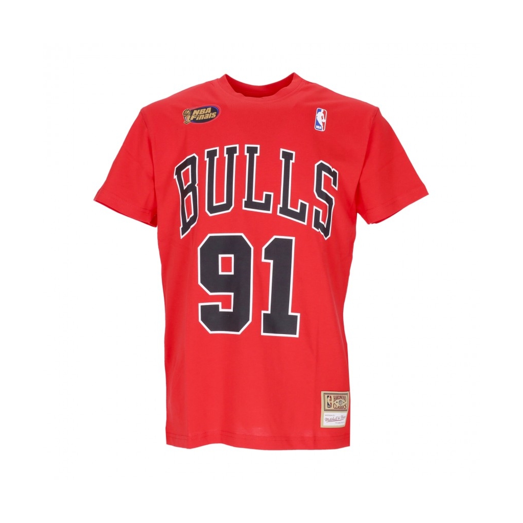 maglietta uomo nba tee hardwood classics no 91 dennis rodman chibul ...