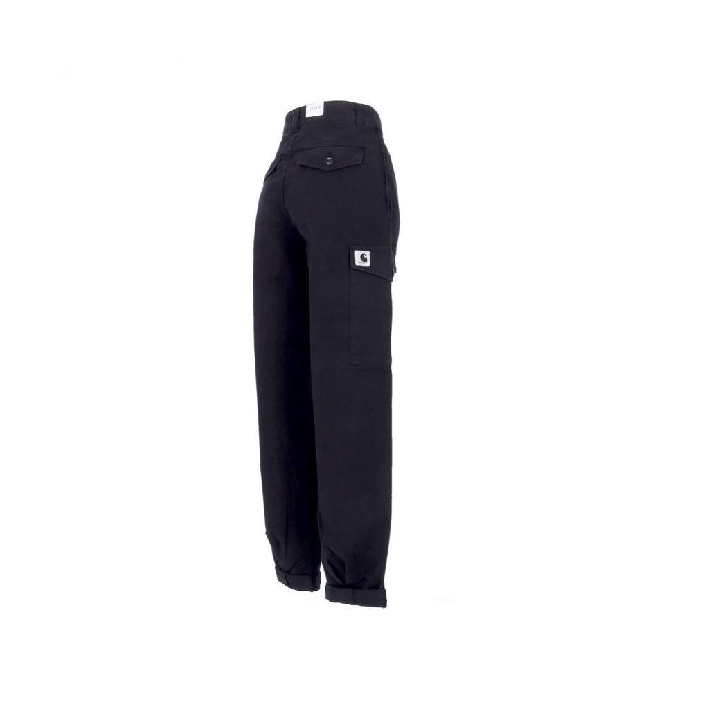 pantalone lungo donna collins pant BLACK GARMENT DYED