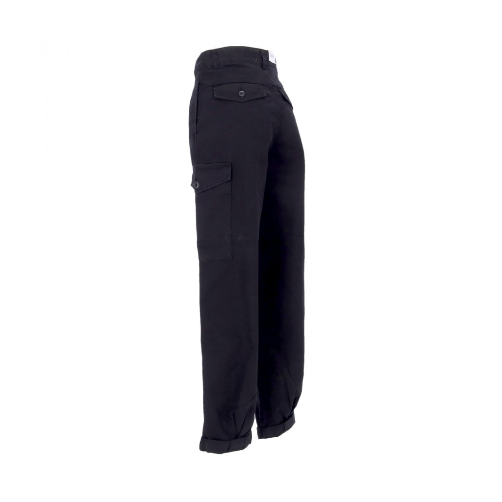 pantalone lungo donna collins pant BLACK GARMENT DYED