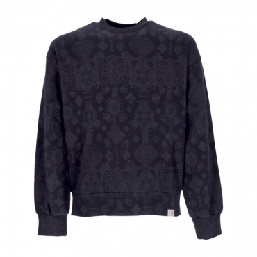 felpa girocollo uomo verse sweat BLACK