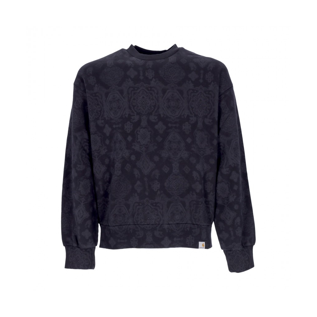 felpa girocollo uomo verse sweat BLACK