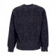 felpa girocollo uomo verse sweat BLACK