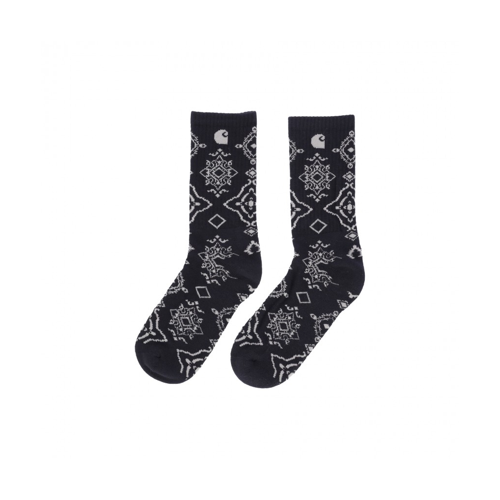 calza media uomo verse socks BLACK