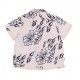 camicia manica corta donna flamin  flowers shirt OFF WHITE