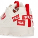 scarpa bassa donna disruptor labels wmn MARSHMALLOW/FILA RED