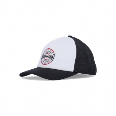 cappellino visiera curva uomo sfg span meshback WHITE/BLACK