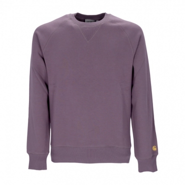 felpa girocollo uomo chase sweatshirt MISTY THISTLE/GOLD