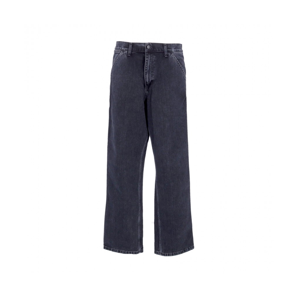 jeans uomo single knee pant BLACK STONE WASHED