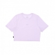 maglietta corta donna flying v crop crew sport LAVANDER FOG