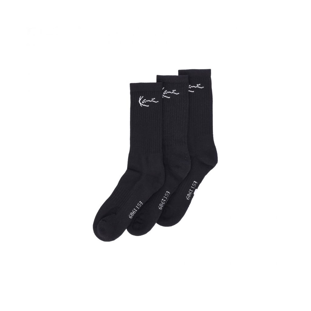 calza media uomo signature socks BLACK