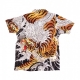 camicia manica corta uomo biotiger shirt WHITE ALL OVER PRINT