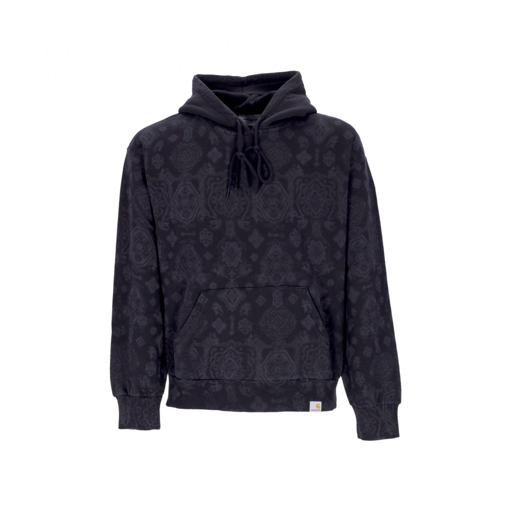 felpa cappuccio uomo hooded verse sweat BLACK