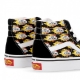 scarpa alta bambino sk8-hi flame logo repeat BLACK/FLAMING VANS