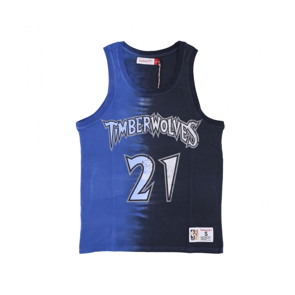 canotta uomo nba vertical tie dye tank hardwood classics no 21 kevin garnett mintim ORIGINAL TEAM COLORS