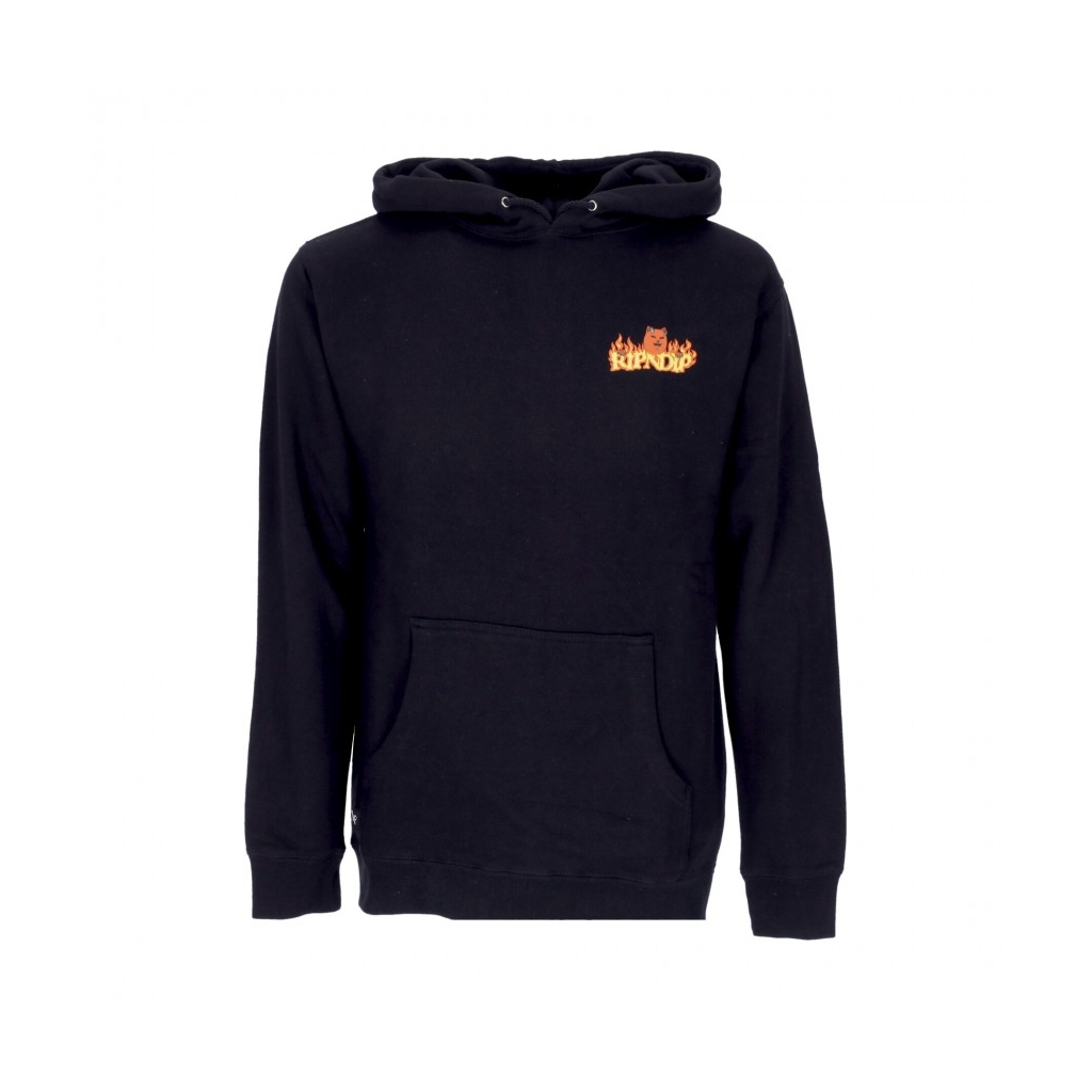 felpa cappuccio uomo devils work hoodie BLACK