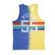 canotta uomo nba vertical tie dye tank hardwood classics no 55 dikembe mutombo dennug ORIGINAL TEAM COLORS