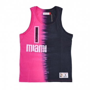 canotta uomo nba vertical tie dye tank hardwood classics no 1 chris bosh miahea ORIGINAL TEAM COLORS