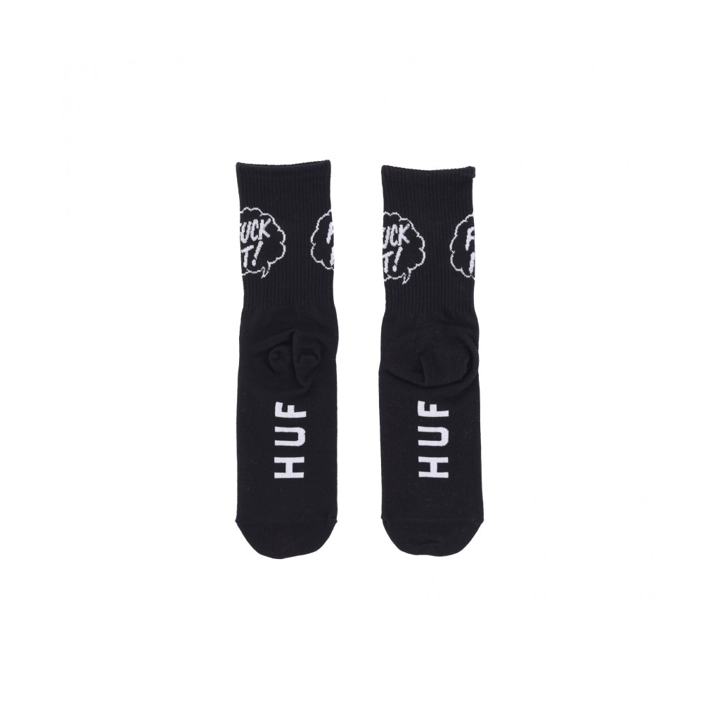 calza bassa uomo fuck it 1/4 sock BLACK