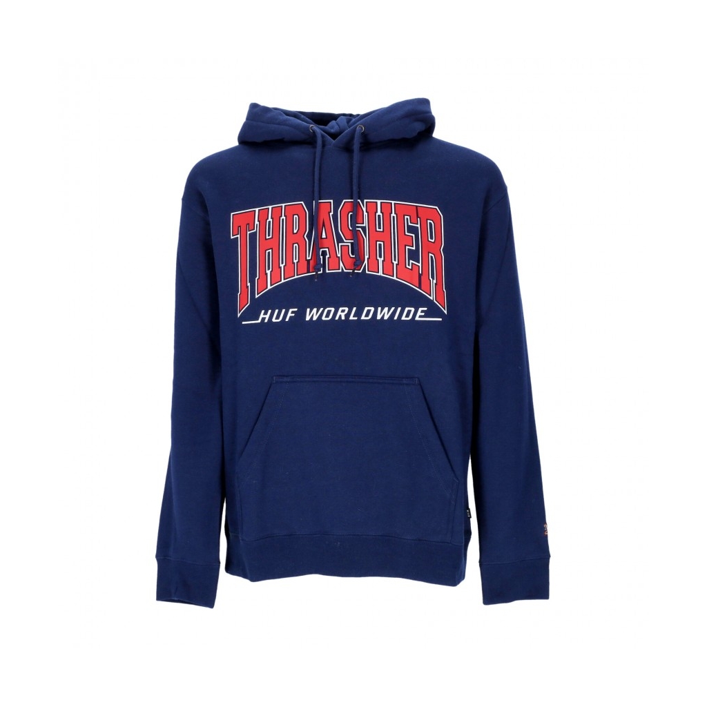 felpa cappuccio uomo bayview p/o hoodie x thrasher NAVY