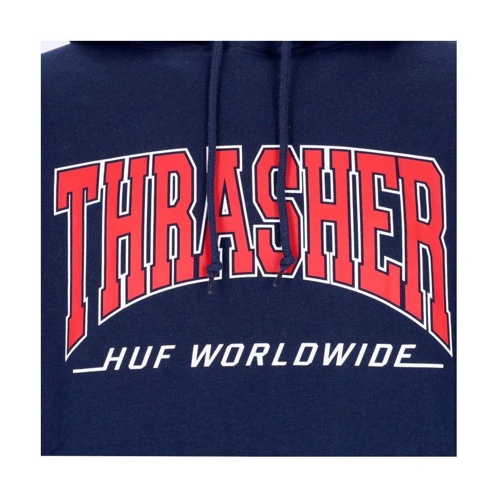 felpa cappuccio uomo bayview p/o hoodie x thrasher NAVY