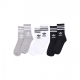 calza media uomo mid cut crew socks WHITE/MEDIUM GREY HEATHER/BLACK