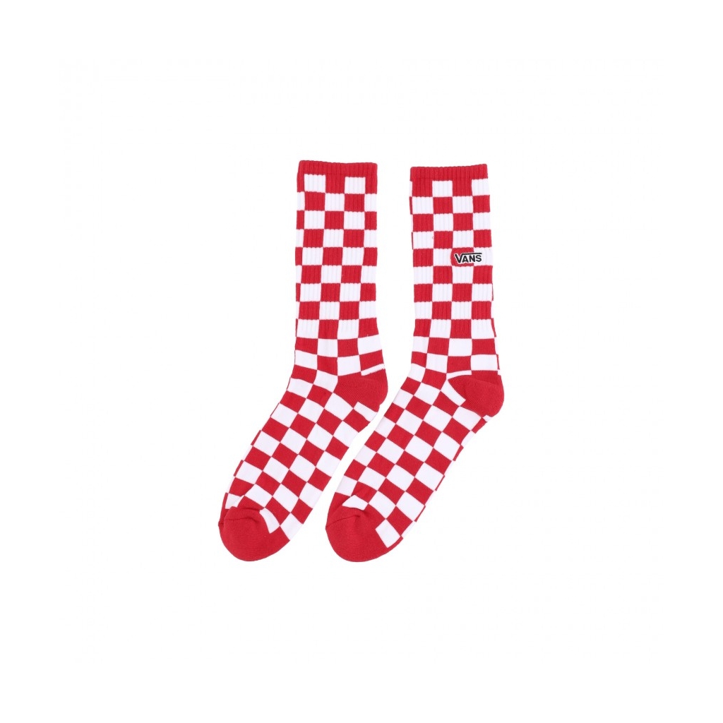 calza media uomo checkerboard crew ii RED/WHITE