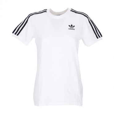 maglietta donna 3 stripes tee WHITE