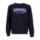 felpa girocollo uomo jagged logo crewneck BLACK/BLUE