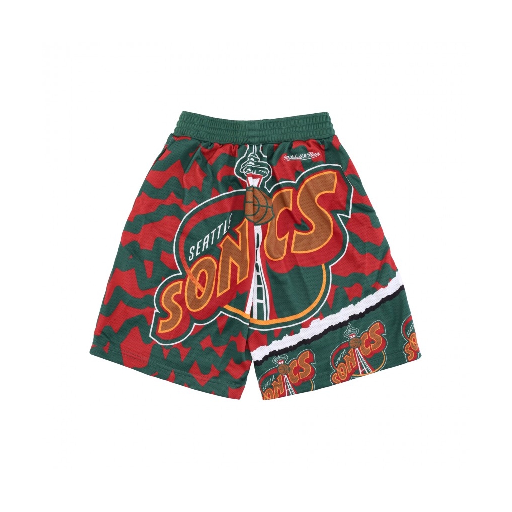 pantaloncino tipo basket uomo nba jumbotron 20 mesh short seasup ORIGINAL TEAM COLORS