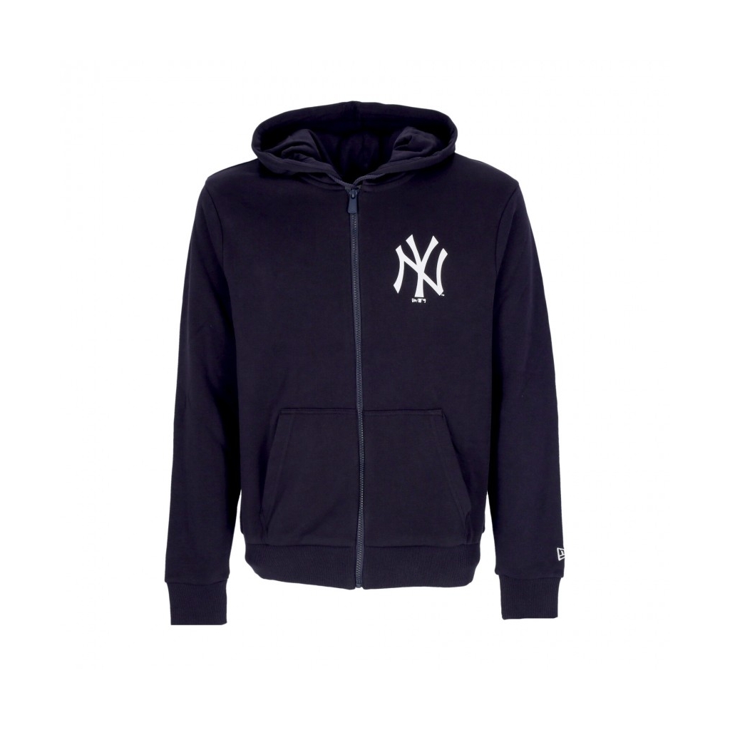 felpa cappuccio zip uomo mlb league essential fz neyyan NAVY/WHITE