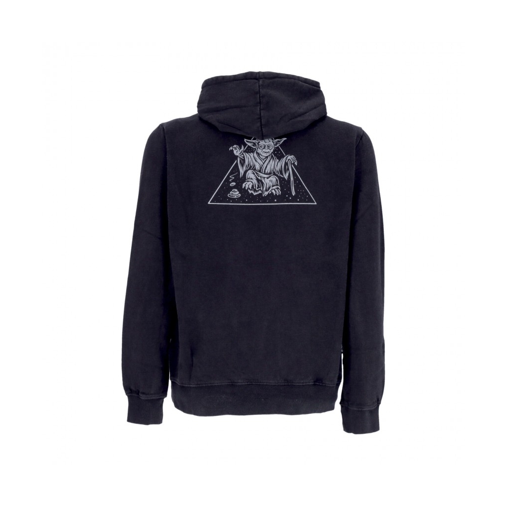 felpa cappuccio uomo yoda hoodie x star wars WASHED BLACK