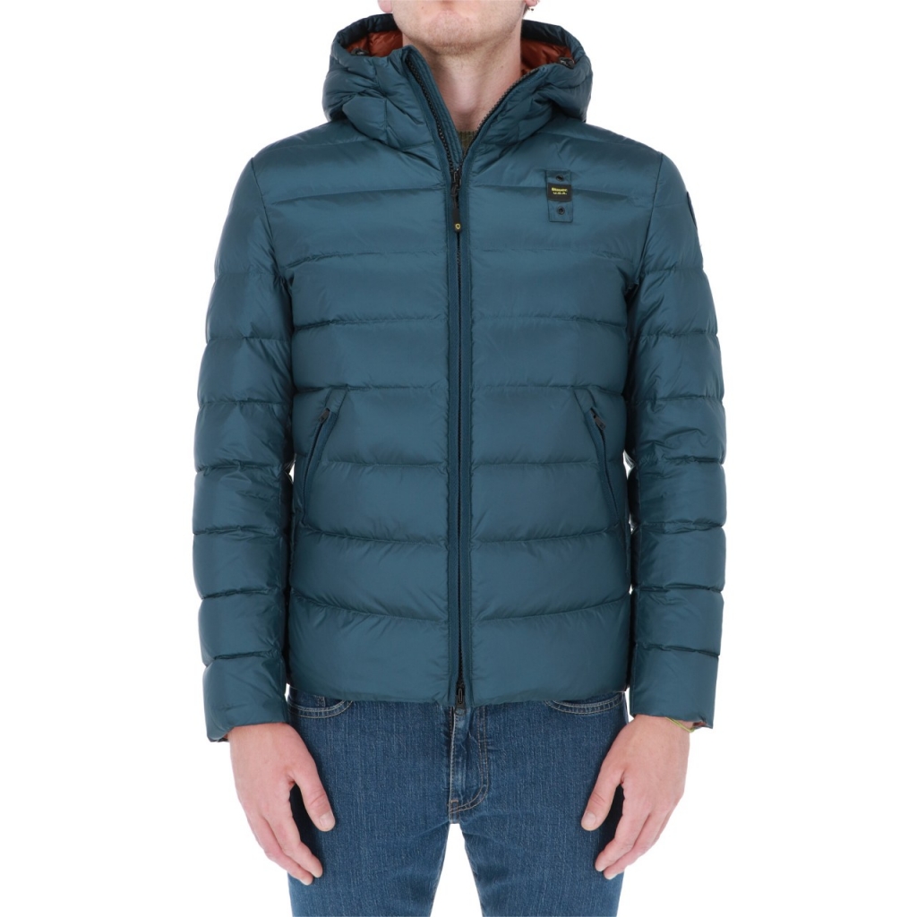 Piumino Blauer Usa Uomo Cappuccio 779RU BLU LAGO