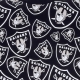 maglietta uomo nfl team all over print oversized tee lasrai BLACK/WHITE