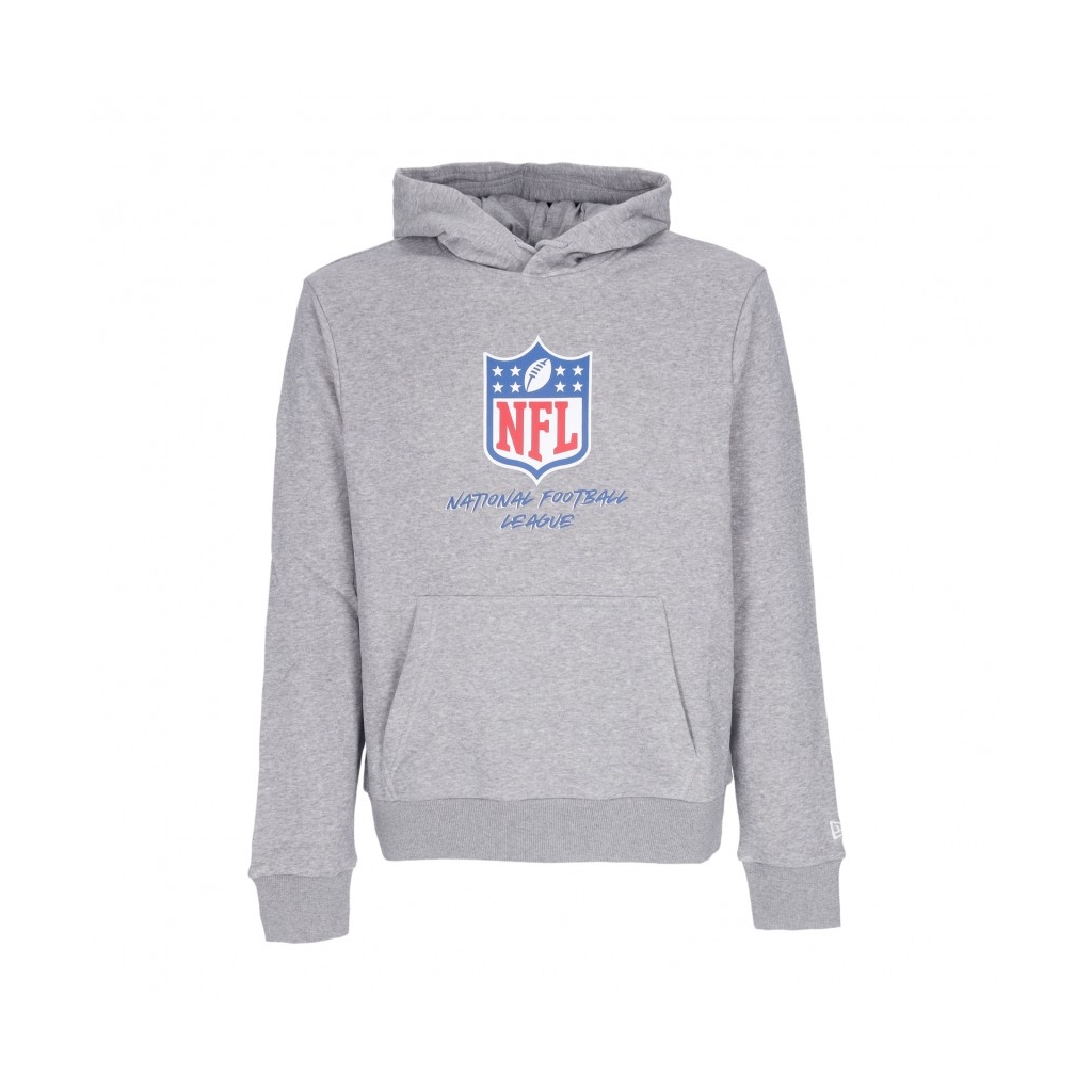 felpa cappuccio uomo nfl script team hoody nfllog HEATHER GREY/FRONT DOOR RED