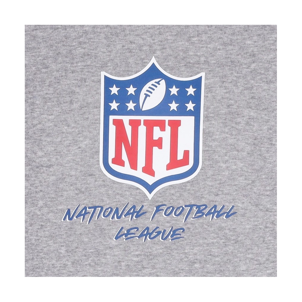 felpa cappuccio uomo nfl script team hoody nfllog HEATHER GREY/FRONT DOOR RED