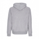 felpa cappuccio zip uomo mlb league essential fz neyyan HEATHER GRAPHITE/WHITE