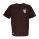 maglietta uomo mlb league essentials oversized tee neyyan BROWN/WHITE