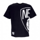 maglietta uomo nba half logo oversized tee bronet BLACK/WHITE