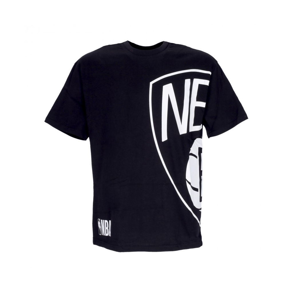 maglietta uomo nba half logo oversized tee bronet BLACK/WHITE