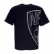 maglietta uomo nba half logo oversized tee bronet BLACK/WHITE