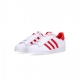 scarpa bassa uomo superstar CLOUD WHITE/VIVID RED/CLOUD WHITE