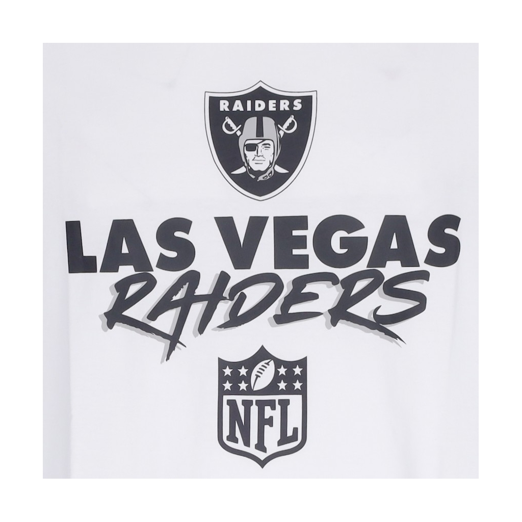 maglietta uomo nfl script tee lasrai WHITE/BLACK