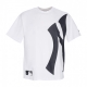 maglietta uomo mlb half logo oversized tee neyyan WHITE/BLACK