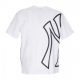 maglietta uomo mlb half logo oversized tee neyyan WHITE/BLACK