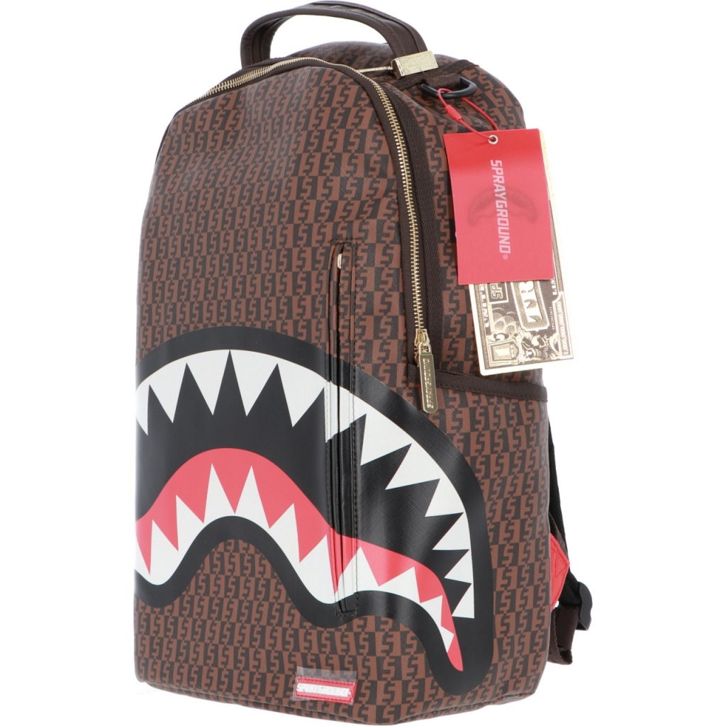 SPRAYGROUND ZAINO SHARK IN PARIS SAVAGE Unisex Brown