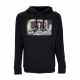 felpa cappuccio uomo working hooded fleece BLACK