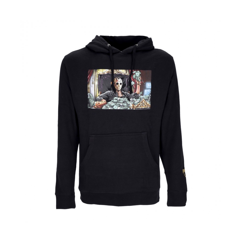 felpa cappuccio uomo working hooded fleece BLACK