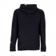 felpa cappuccio uomo working hooded fleece BLACK